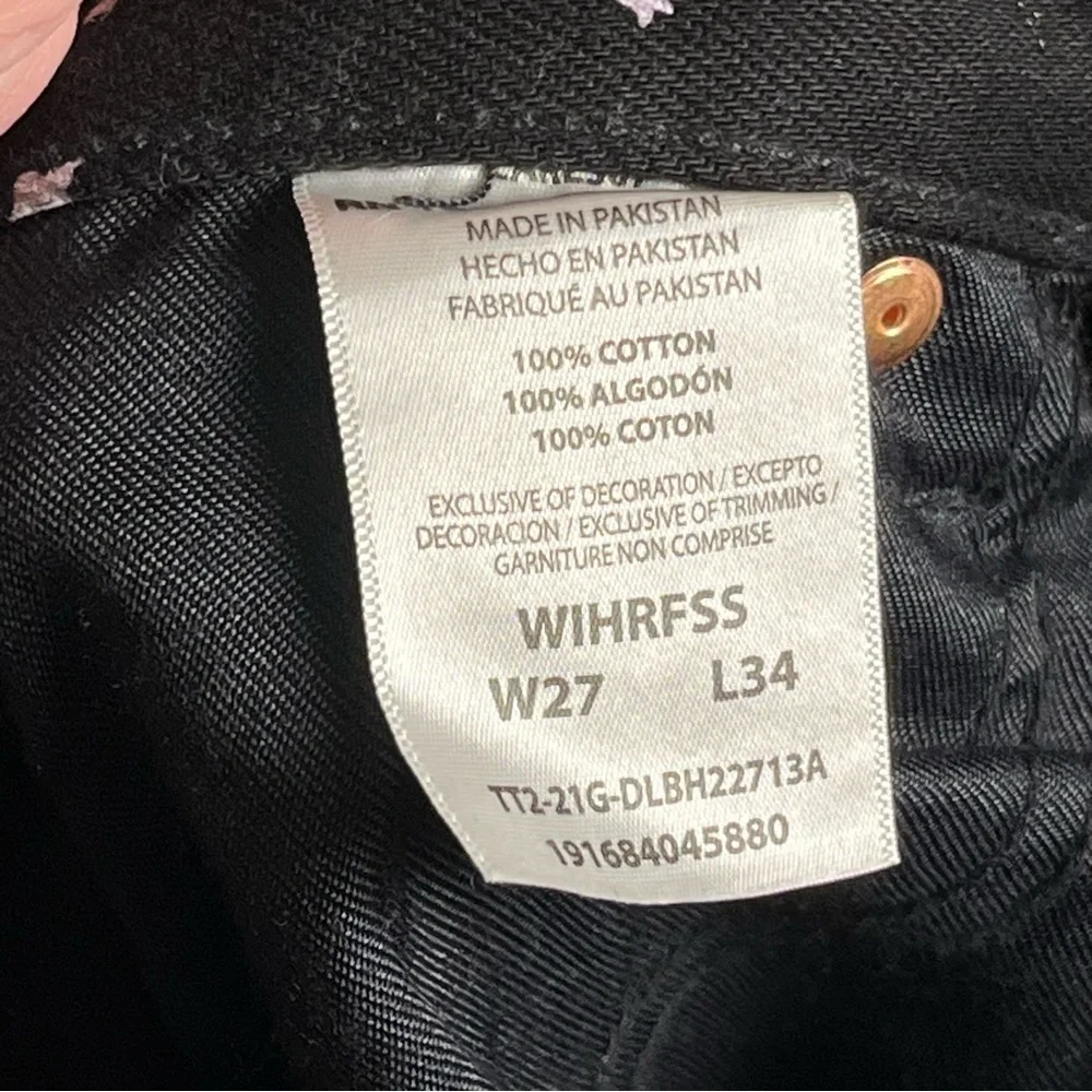 Wrangler x Free People Wanderer High Rise Flare Jeans Star Struck Black — 27/34 - Picture 12 of 15